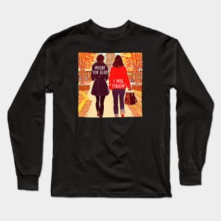 The Girls Walking in Autumn IV Long Sleeve T-Shirt